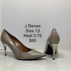 J Renee Maressa Bronze heels